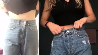 Testing out the viral jean hack video from twitter (YAY OR NAY?)