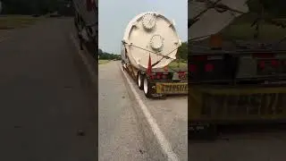 #OverSizedEscort #semi #LiquidOxygenTank #ohio #OhioTurnPike