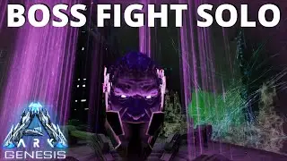 Master Controller Final Test Boss Fight Solo | End Cut Scene | ARK: Survival Evolved Genesis | E21