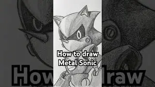 How to draw Metal Sonic! Easy! #sonicthehedgehog #metalsonic #sonic3