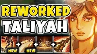 WAIT..NEW TALIYAH REWORK IS ACTUALLY OP! INSANE ROAMS! REWORKED TALIYAH GAMEPLAY - League of Legends