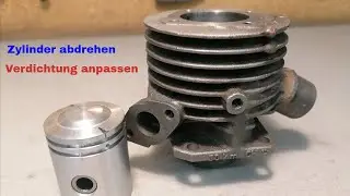 Einen Sachs 503 Zylinder frisieren Teil 3 Verdichtung anpassen