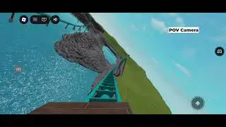 Riding The Voyager Roller Coaster at Medieval Adventure Theme Park in Roblox
