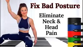 Fixing bad posture. Face Pull Exercise. Strength Training Shoulders & Upper Back for Great Posture.