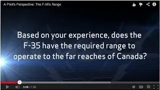 A Pilot's Perspective: The F-35's Range