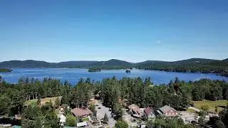 Drone video of Inlet, NY (Adirondacks)
