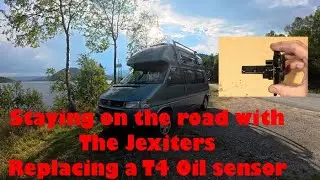 Volkswagen T4 Oil sensor replacement done on the driveway