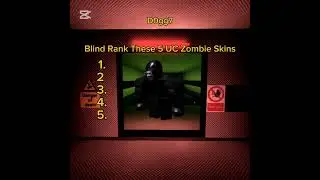 Blind rank these 5 uc zombie skins from Bear Alpha #games #roblox