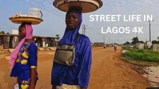 Street Life in Lagos | Nigeria Walk Tour 4K | No Music