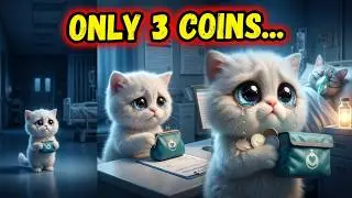 Can This Poor Kitten Save His Mama With Only 3 Coins? 😭
