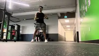 TRX rip trainer right vertical squat