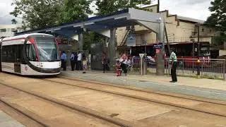 Construction of the tram line in Mauritius