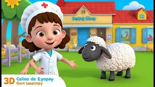 Nurse Sheep Helps Tiny Friends 🐑🩹 | 3D Animated Nursery Rhyme for Kids