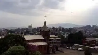 The view from the top of NBS (Cathedral school) in Addis Ababa - Summer 2015