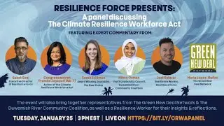 Live: Climate Resilience Workforce Act