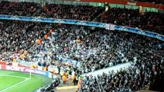 ARSENAL V MARSEILLE - away supporters jumping