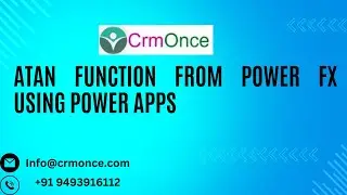Atan Function From Power FX Using Power Apps Canvas App