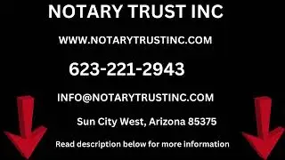 Copy of  Notary Public, Sun City West , AZ, 85375, Open Early and Late. I am the notary near you.