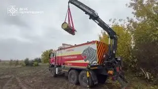 A Černihiv, i genieri del Servizio di Emergenza hanno neutralizzato   un missile Iskander-K.