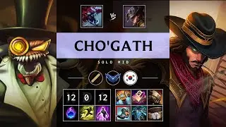 Cho'Gath Mid vs Twisted Fate - KR Diamond Patch 25.19