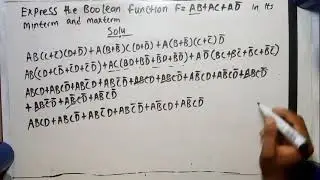 Minterm and Maxterm explained with an Example