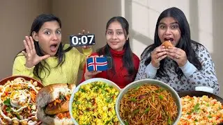 Guess The Country Flag Food Eating Challenge || Poha,Noodles,Samosa,Fried rice,Chilli garlic Noodles