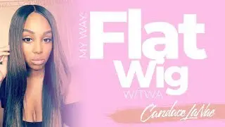 HOW TO PUT ON WIG W/ TWA!! FLAT WIG PROCESS