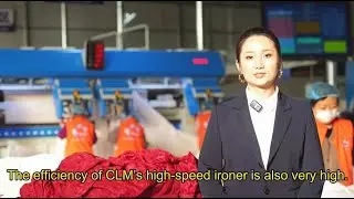 CLM Tunnel Washer, High-Speed Ironing Line & Towel Folder in Action!