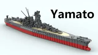 Lego Yamato Building Preview