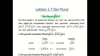 Lektion1-7 Der Plural