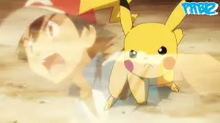 ☆Red VS Ash Satoshi Mega Charizard X VS Pikachu Greninja☆
