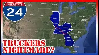 Why I-24 is One of the MOST FEARED Interstates for Drivers | The Uphill Climb Through the South