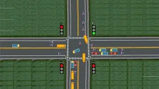Traffic Intersection Simulation using Pygame (Part 2)