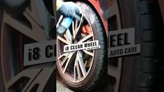 🟢 Cleaning i8 Wheels with GYEON #luxurycar