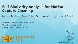 Self-similarity Analysis for Motion Capture Cleaning: EG2018 Fast Forward Video
