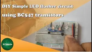 led flasher circuit using bc547 transistor