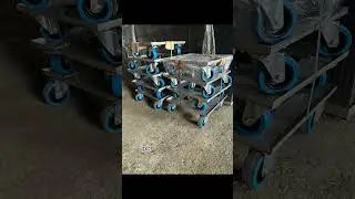 Транспортувальні візки для ящиків 600*400. Обладнання з нержавіючої сталі. #візкиящики#візкинерж