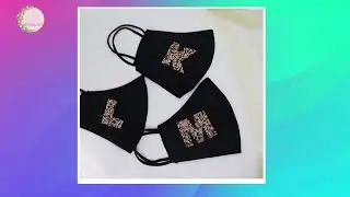 Mask Alphabet Embroidered ( A To Z) Washable Reusable Cotton Cloth Face Mask