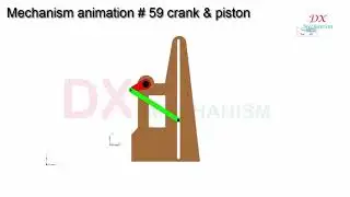 mechanism animation # 59 crank and piston