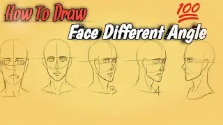 How To Draw Face Different Angle #drawing #howtodraw #drawingtutorial 