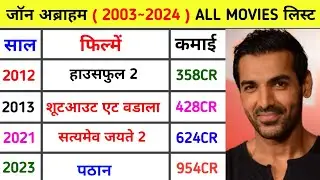 John Abraham (2008&ndash;2024) all movie list | John Abraham movies list #johnabraham #southmovie