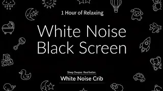 White Noise for Baby Evening Calm Moments | 1 Hour | No Ads | Black Screen
