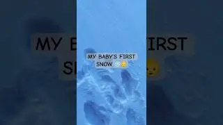 My Baby&rsquo;s First Snow Memory ❄️👶#baby #shorts