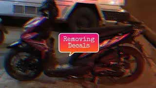 Removing Decals on Honda Beat V2.