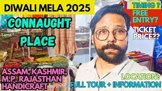 Connaught Place Diwali Mela 2025 | Delhi Diwali Mela 2025 | Diwali Handicraft Mela | Diwali Vlog 