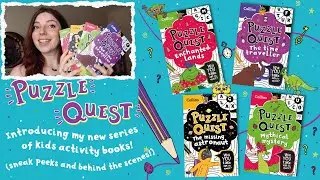 My new book series is here! 🎉 | Introducing: Puzzle Quest | Sneak peeks, look inside my book journal