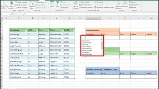 Excel - Lista Validada dinámica BUSCARV excel