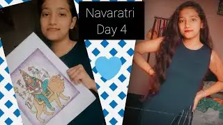 Navaratri | day 4 | Kushmanada | drawing |  DISHA's creative collection
