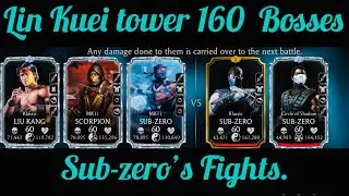 Lin Kuei Tower 160 Bosses Klassic Sub-zero & (CoS)Sub-zero Fight Mortal Kombat Mobile Account