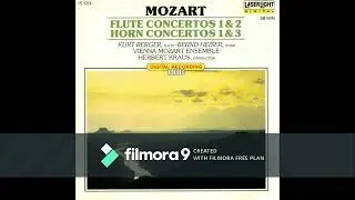Mozart ~ Flute Concertos 1&2 - Horn Concertos 1&3 - (cond. Kraus) - 1989